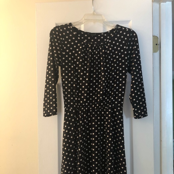 Ann Taylor Dresses & Skirts - Black dress with polka dots
